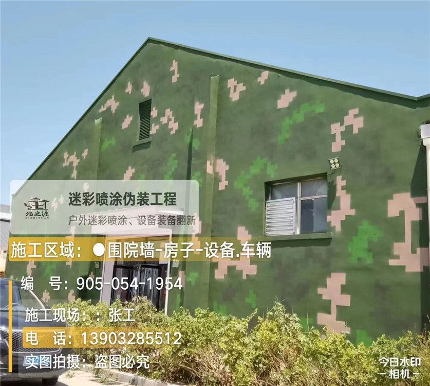 七台河外墙数码迷彩漆施工报价清单（100㎡标准墙面测算）